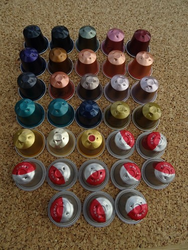 Leere nespresso kapseln - x,
