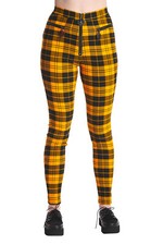 Gelbe schottenkaro skinny punk - schottenkaro,