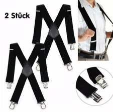 2X Hosenträger Herren Breit