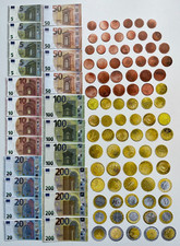 Spiel-, Rechengeld, Papiergeld, Kaufladen, Euro, Scheine und Münzen, NEU!!!