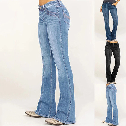 Damen bootcut jeans hose - damen,