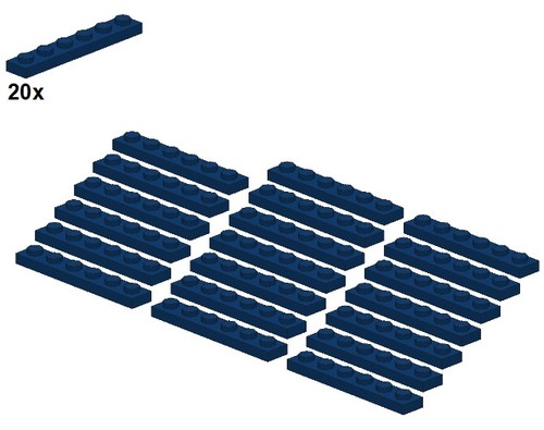 Lego plates darkblue - -,