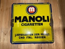 Emailleschild Manoli
