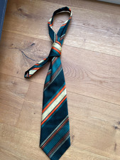 Krawatte grün gestreift retro 70er