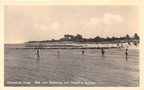Zingst blick vom bootssteg zum - vom,