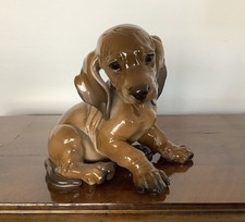 Rosenthal Porzellan Figur - Dackel Welpe Prof. Theodor Kärner H. 15 cm. Nr. 1247