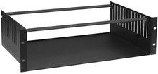 3 HE 19" Rackablage mit Klemmstegen Fachboden Trägereinschub Rack Shelf Clamp