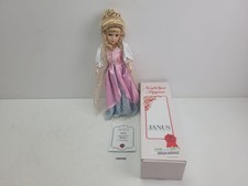 Sammelpuppe JANUS Nostalgie-Puppe Desiree Porzellan Garantie-Urkunde OVP #259160