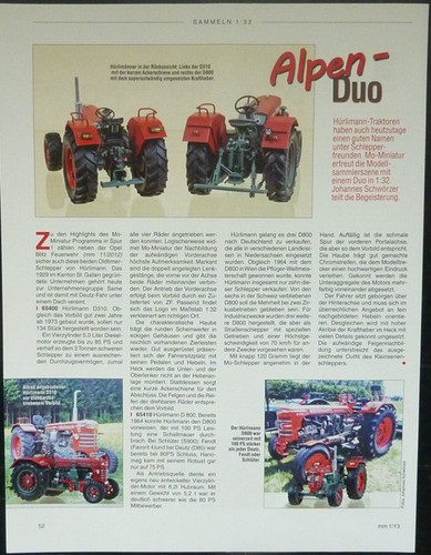 Hürlimann trecker 32 von - hÜrlimann,
