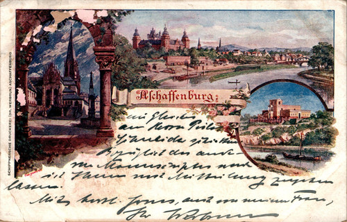 Litho gruss aus - gruss,