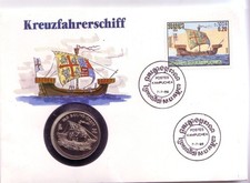 Numisbrief Kambodscha 4 Riel