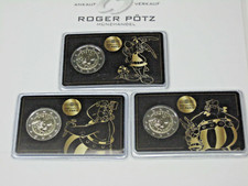 3 x 2 Euro Asterix Gedenkmünzen 2019 Komplettsatz Blister gleiche Zert Nummern !