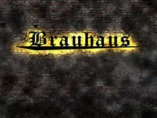 Leuchtschild Schild Brauhaus Hopfen  Biertrinker Biergarten Schild  Brauerei