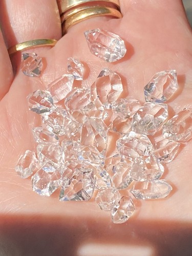 Herkimer diamant kristalle - 15,