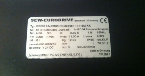 Sew eurodrive servomotor - sew,