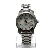 Tempic Herren Uhr, Quarz, Titan, Stahl, neue Batterie, gepflegter Zustand