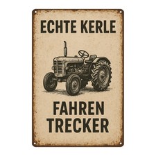 Trecker Traktor Blechschild |