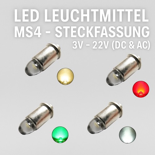 Led ms4 sockel 22v - ac, dc
