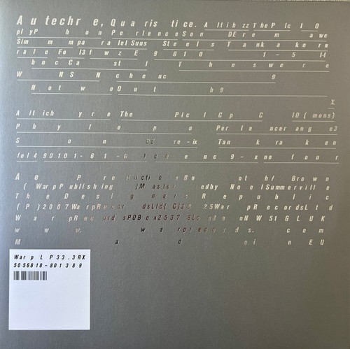 Neu versiegelt autechre - [neu/versiegelt],
