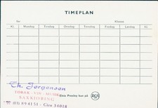 Stundenplan Elvis Presley