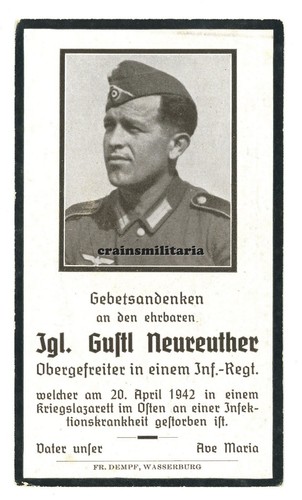 Orig sterbebild 167 soldat - 167.id,