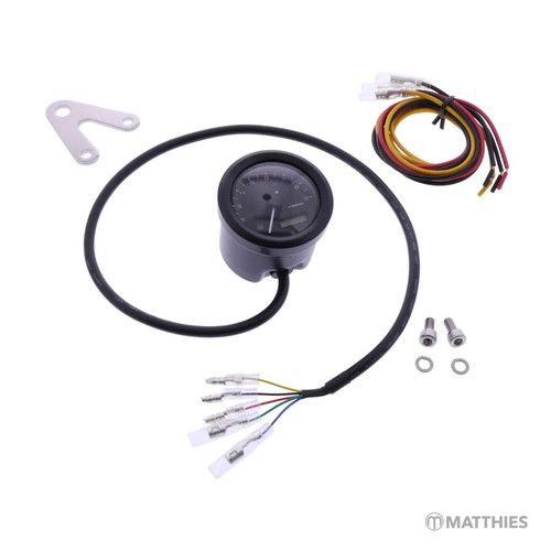 Tachometer elektrisch schwarz