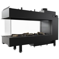 Kratki Gaskamin LEO 100 Raumteiler Erdgas ∅ 100/150 9 kW