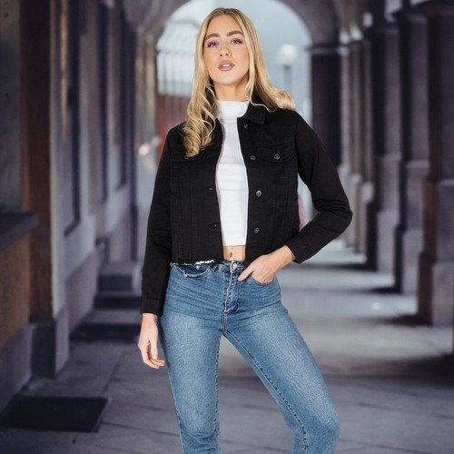 Klassische lässige jeansjacke - klassische,