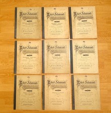 Konvolut Klaviernoten Robert Schumann . 9 von 11 Bänden