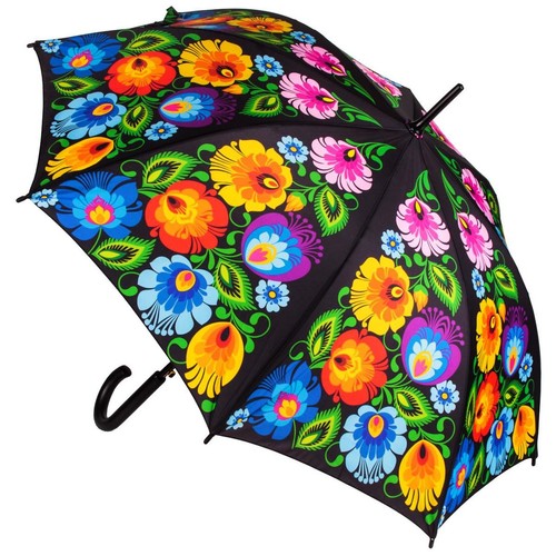 Schwarzer regenschirm mit - regenschirm,