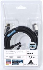 HDMI Verlängerungskabel mit Ethernet 4K Oehlbach 92448 Black Magic E 220 2,2m (B