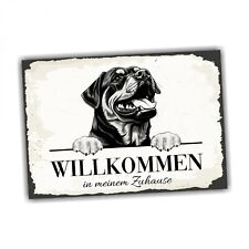 Hundeschild Willkommen Zuhause
