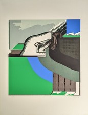 Ev Grüger, Abstrakte Komposition, Siebdruck, handsigniert, num., 1970