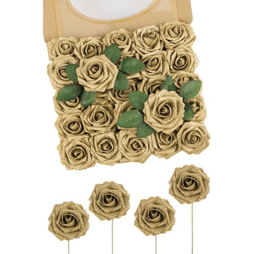 Künstliche rosen gold - rosen, 25