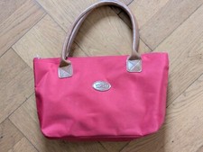 Damen Tasche Nylon Rot Klein Vichy