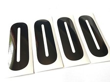 4er Set Schwarz Nummer 0