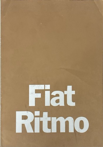 Fiat ritmo prospekt brochure - fiat,
