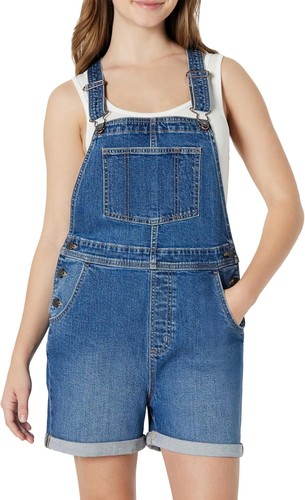 Damen denim latzhose kurz - damen,