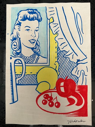Roy lichtenstein - roy, (handarbeit)