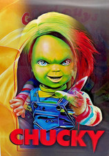 3D-Bild/Effekt-Flip-Chucky-Mörderpuppe-Good Guys-tolle Farben-30x40cm-o. Rahmen
