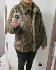 Kunstpelz Jacke  Kunstfell Jacke Kunstpelzjacke Jacke Gr. 42 / 44