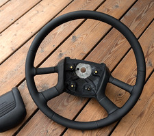 NEW LEATHER STEERING WHEEL for