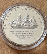 50 Jahre Gorch Fock - 2008 - 10 Euro - Gedenkmünze - Silber - PP - Spiegelglanz
