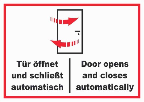 Schild tür automatisch door - schild,