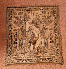 Rarität antiker Gobelin Teppich Wandbehang Decke orientalischer Stil sehr alt