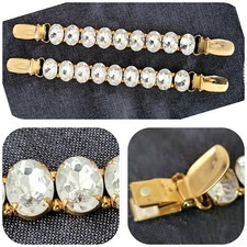 Blusenraffer Ärmelhalter Raffer für Schaal Kristalle Kristallperlen 18,5cm