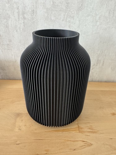 Große schwarze vase - schwarze,