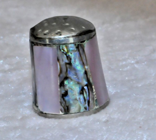 Fingerhut metall mit - -,