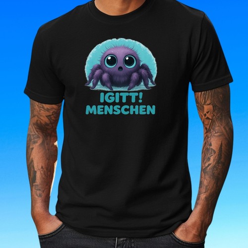 Funshirt spinne mit ekelblick - funshirt,