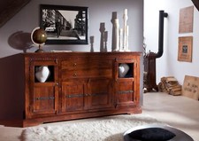 Sideboard Akazie Massivholz Kommode Schrank Akazienholz massiv kolonialstil